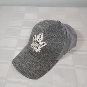 NHL Old Time Hockey Toronto Maple Leafs Gray Logo Mesh Ball Cap OS